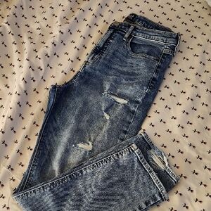 Gap Distressed Cigarette Jeans